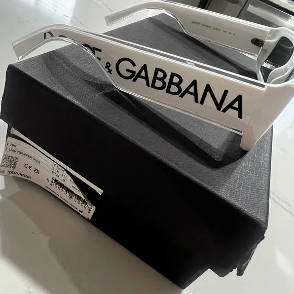 Dolce & Gabbana White Sunglasses